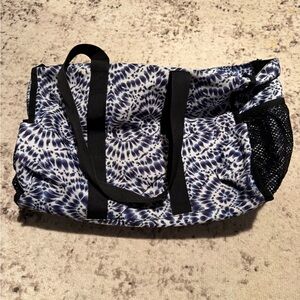 Stylish Blue and White Tote Bag